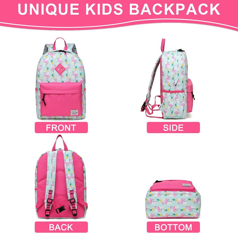 VASCHY Kids Backpack for Little Girls, Preschool Backpacks for Toddler with Chest Strap Cute Pineapple Flamingos - Image 5